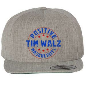 Positive Masculinity Pro Kamala Tim Walz 2024 Wool Snapback Cap