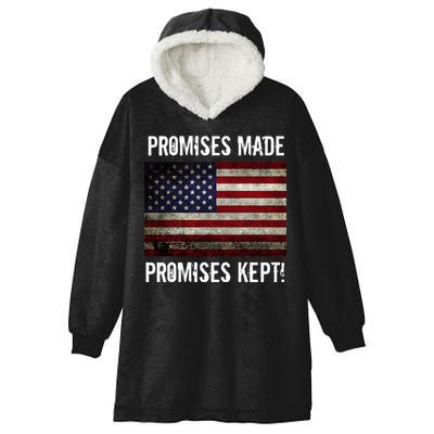 Promises Made Promises Kept 2025 Trump Hooded Wearable Blanket