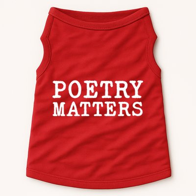 Poetry Matters Doggie Tank