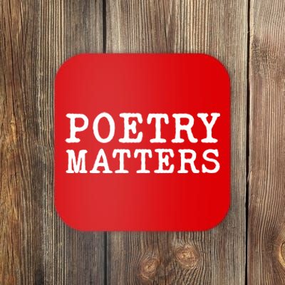 Poetry Matters Coaster