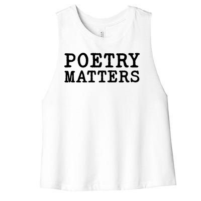 Poetry Matters Women's Racerback Cropped Tank