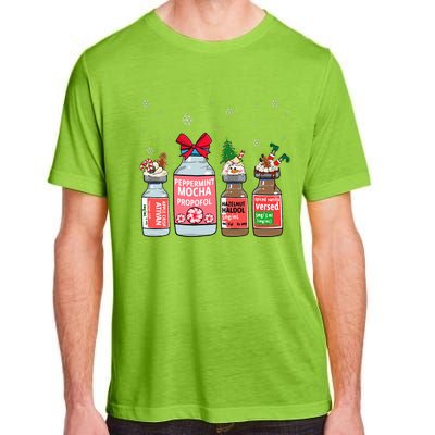 Peppermint Mocha Propofol Christmas Nurse Nursing Scrub Top Adult ChromaSoft Performance T-Shirt