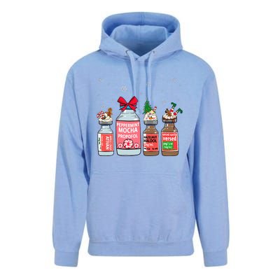 Peppermint Mocha Propofol Christmas Nurse Nursing Scrub Top Unisex Surf Hoodie