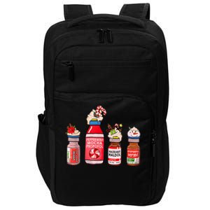 Peppermint Mocha Propofol Nurse Rn Christmas Impact Tech Backpack