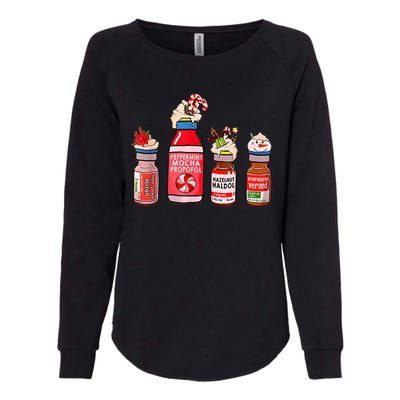 Peppermint Mocha Propofol Nurse Rn Christmas Womens California Wash Sweatshirt