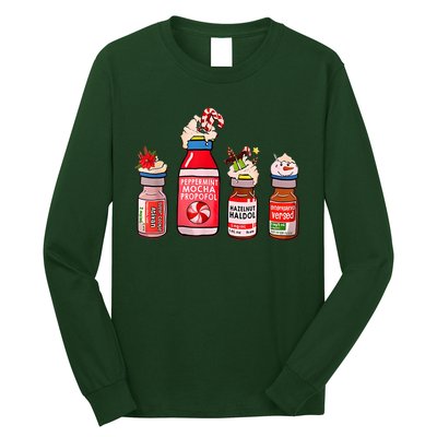 Peppermint Mocha Propofol Nurse Rn Christmas Long Sleeve Shirt