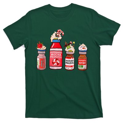 Peppermint Mocha Propofol Nurse Rn Christmas T-Shirt