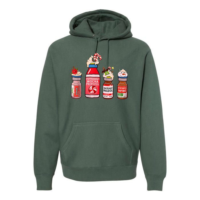 Peppermint Mocha Propofol Nurse Rn Christmas Premium Hoodie