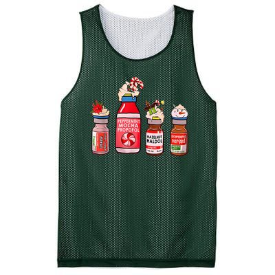 Peppermint Mocha Propofol Nurse Rn Christmas Mesh Reversible Basketball Jersey Tank