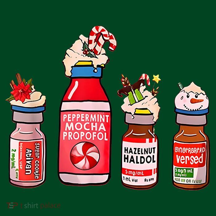 Peppermint Mocha Propofol Nurse Rn Christmas Poster