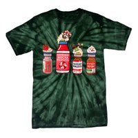 Peppermint Mocha Propofol Nurse Rn Christmas Tie-Dye T-Shirt