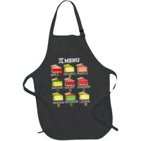 Pi Menu Pi Day 3 Full-Length Apron With Pockets