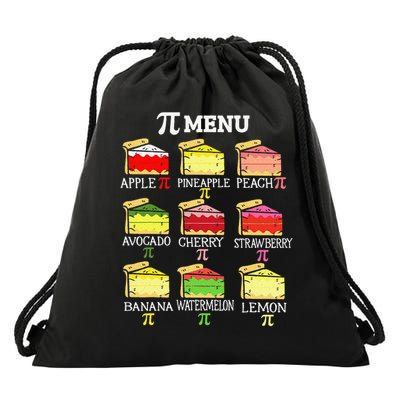 Pi Menu Pi Day 3 Drawstring Bag