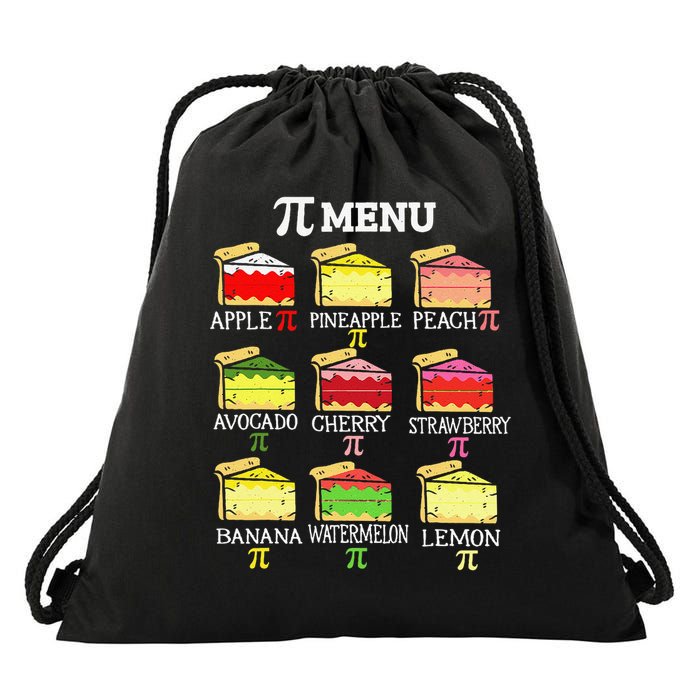 Pi Menu Pi Day 3 Drawstring Bag
