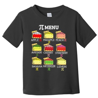 Pi Menu Pi Day 3 Toddler T-Shirt
