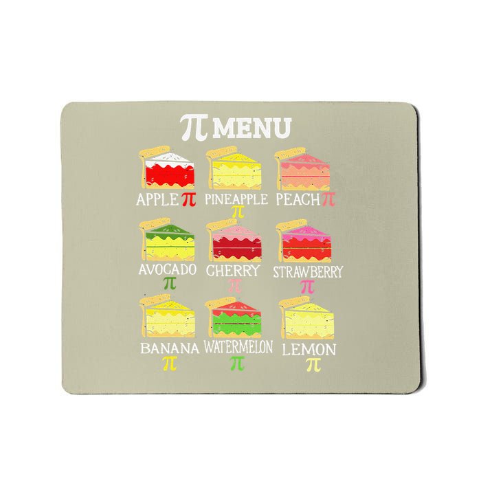 Pi Menu Pi Day 3 Mousepad