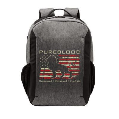 Pureblood Movement Pureblood Medical Freedom Lion Usa Flag Vector Backpack