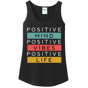 Positive Mind Positive Vibes Positive Life Ladies Essential Tank