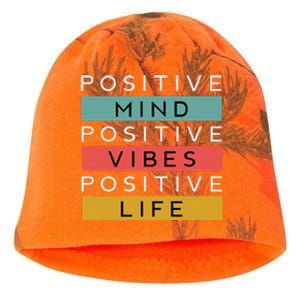 Positive Mind Positive Vibes Positive Life Kati - Camo Knit Beanie