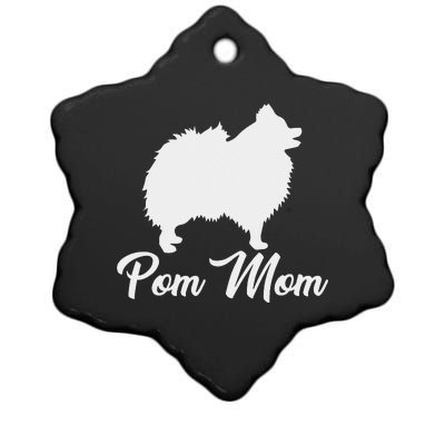 Pom Mom Pomeranian Ceramic Star Ornament