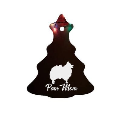 Pom Mom Pomeranian Ceramic Tree Ornament