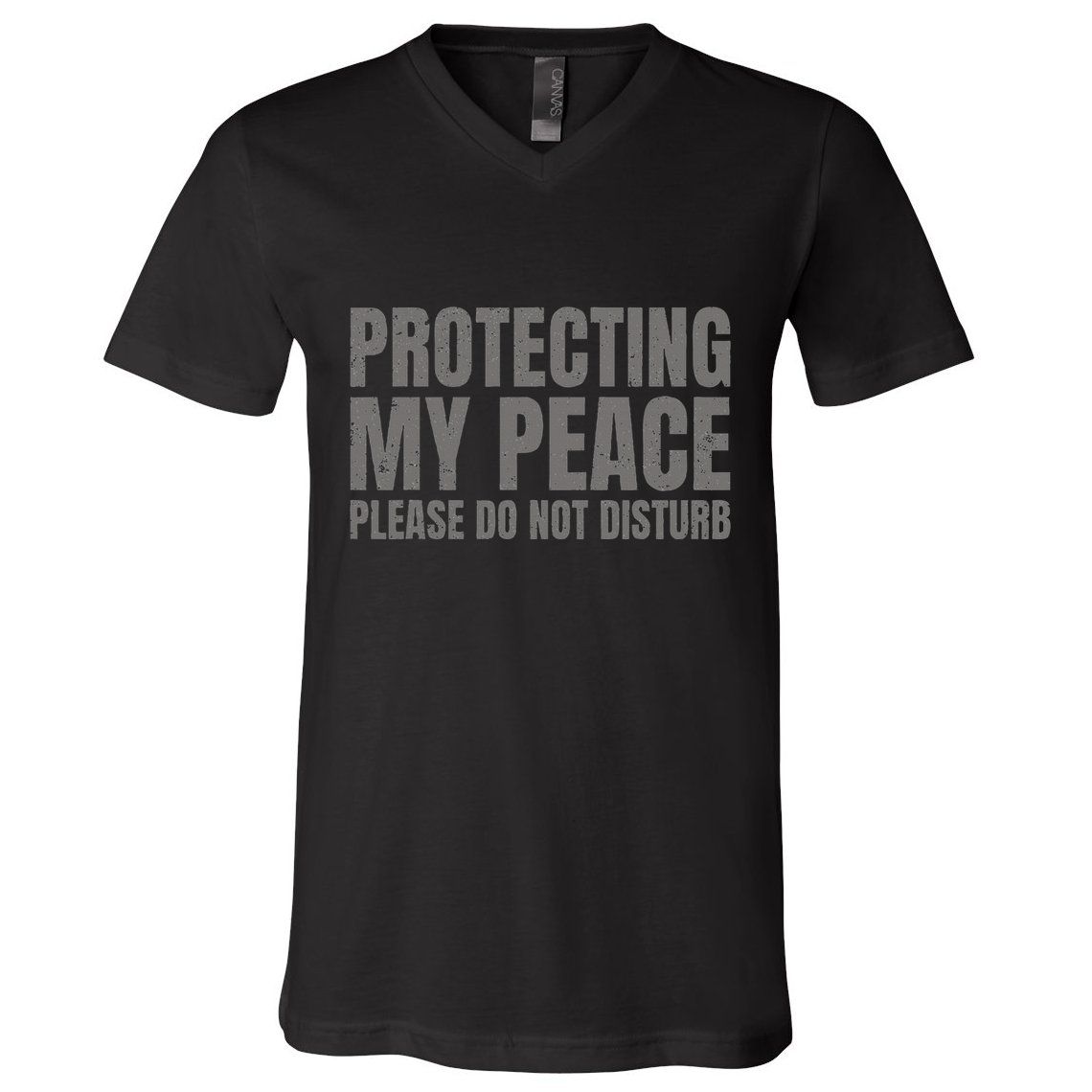 Protecting My Peace Please Do Not Disturb V-Neck T-Shirt
