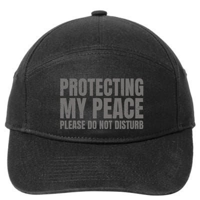 Protecting My Peace Please Do Not Disturb 7-Panel Snapback Hat