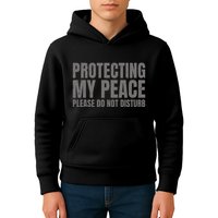 Protecting My Peace Please Do Not Disturb Kids Hoodie