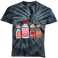 Peppermint Mocha Propofol Christmas Nurse Nursing Kids Tie-Dye T-Shirt