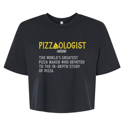 Pizza Maker Pizzaologist Pizza Baker Bella+Canvas Jersey Crop Tee