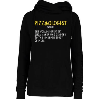 Pizza Maker Pizzaologist Pizza Baker Womens Funnel Neck Pullover Hood