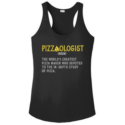 Pizza Maker Pizzaologist Pizza Baker Ladies PosiCharge Competitor Racerback Tank