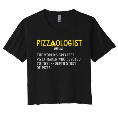 Pizza Maker Pizzaologist Pizza Baker Women's Crop Top Tee