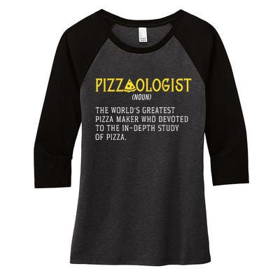 Pizza Maker Pizzaologist Pizza Baker Women's Tri-Blend 3/4-Sleeve Raglan Shirt