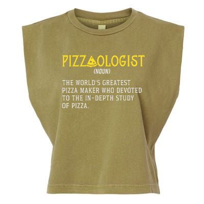 Pizza Maker Pizzaologist Pizza Baker Garment-Dyed Women's Muscle Tee