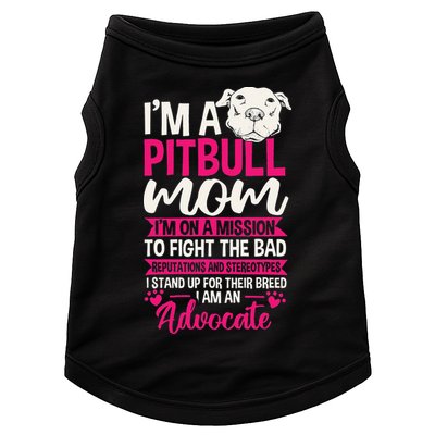 Pitbull Mom Pit Bull Terrier Mommy Pibble Mother's Day Doggie Tank