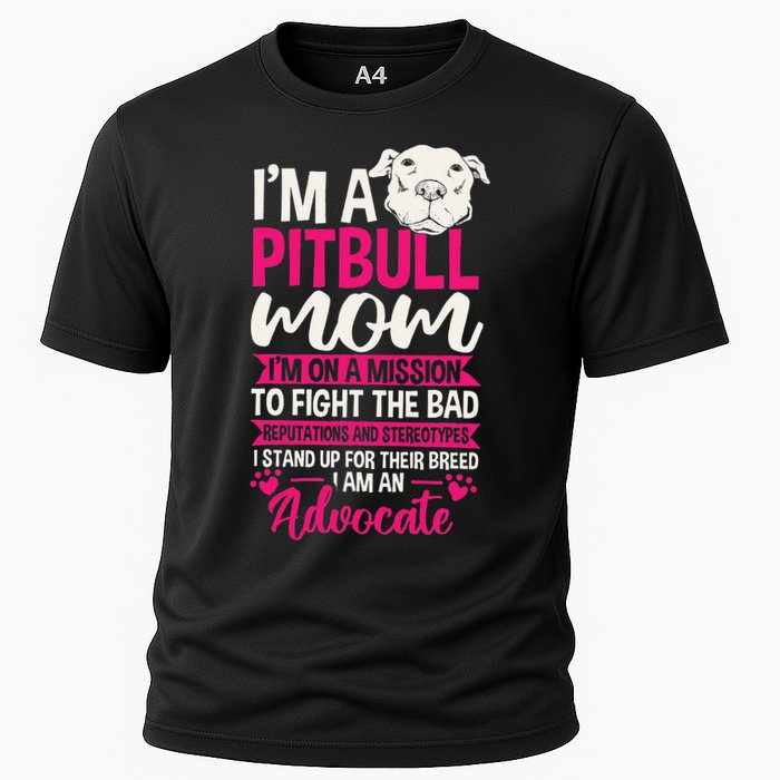 Pitbull Mom Pit Bull Terrier Mommy Pibble Mother's Day Performance Shirt