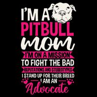 Pitbull Mom Pit Bull Terrier Mommy Pibble Mother's Day Performance Shirt
