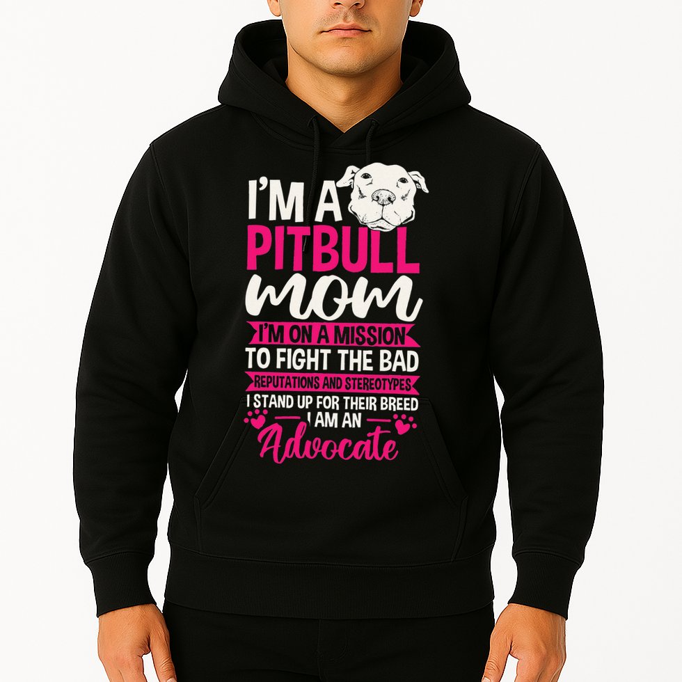 Pitbull Mom Pit Bull Terrier Mommy Pibble Mother's Day Hoodie