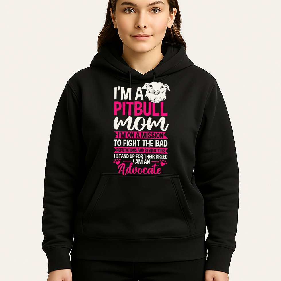 Pitbull Mom Pit Bull Terrier Mommy Pibble Mother's Day Hoodie