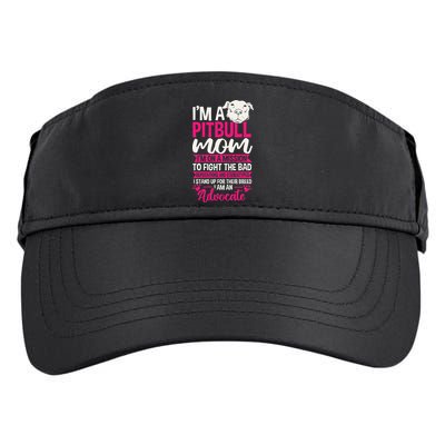 Pitbull Mom Pit Bull Terrier Mommy Pibble Mother's Day Adult Drive Performance Visor