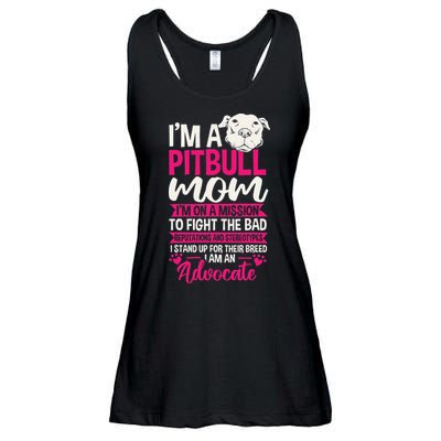 Pitbull Mom Pit Bull Terrier Mommy Pibble Mother's Day Ladies Essential Flowy Tank