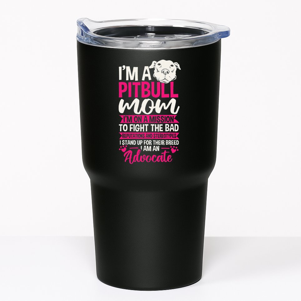 Pitbull Mom Pit Bull Terrier Mommy Pibble Mother's Day Tumbler