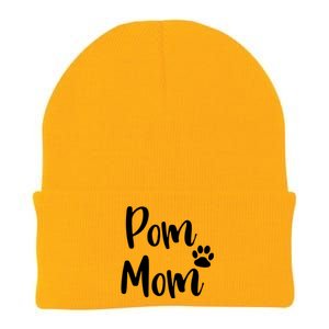 Pom Mom Pomeranian Mom Pom Mama Knit Cap Winter Beanie