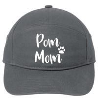 Pom Mom Pomeranian Mom Pom Mama 7-Panel Snapback Hat