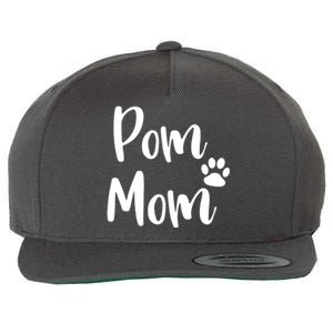 Pom Mom Pomeranian Mom Pom Mama Wool Snapback Cap