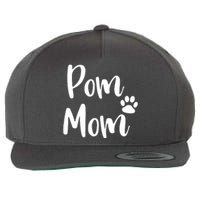 Pom Mom Pomeranian Mom Pom Mama Wool Snapback Cap