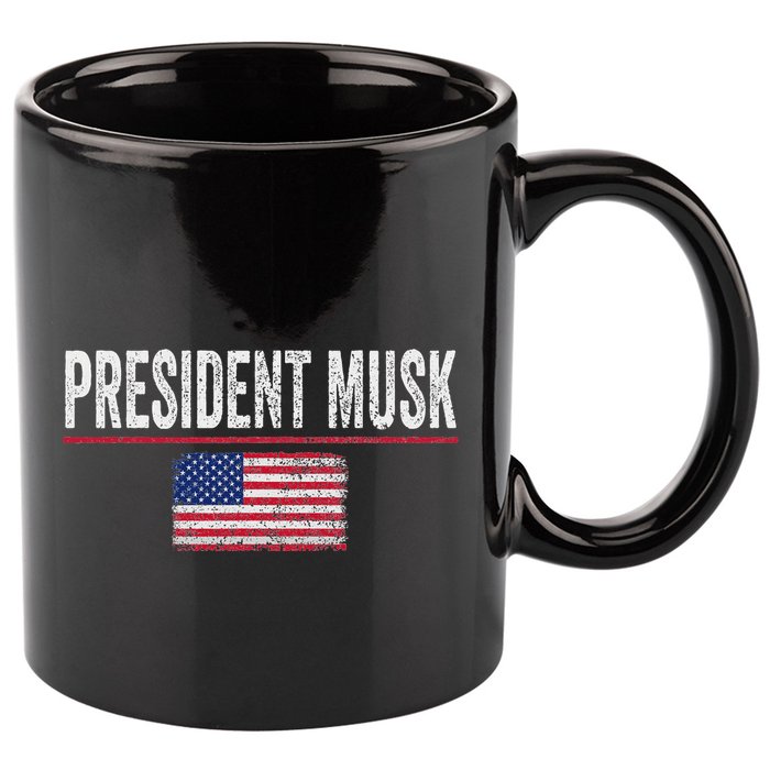 President Musk 11oz C Handle Ceramic Mug