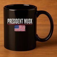 President Musk 11oz C Handle Ceramic Mug