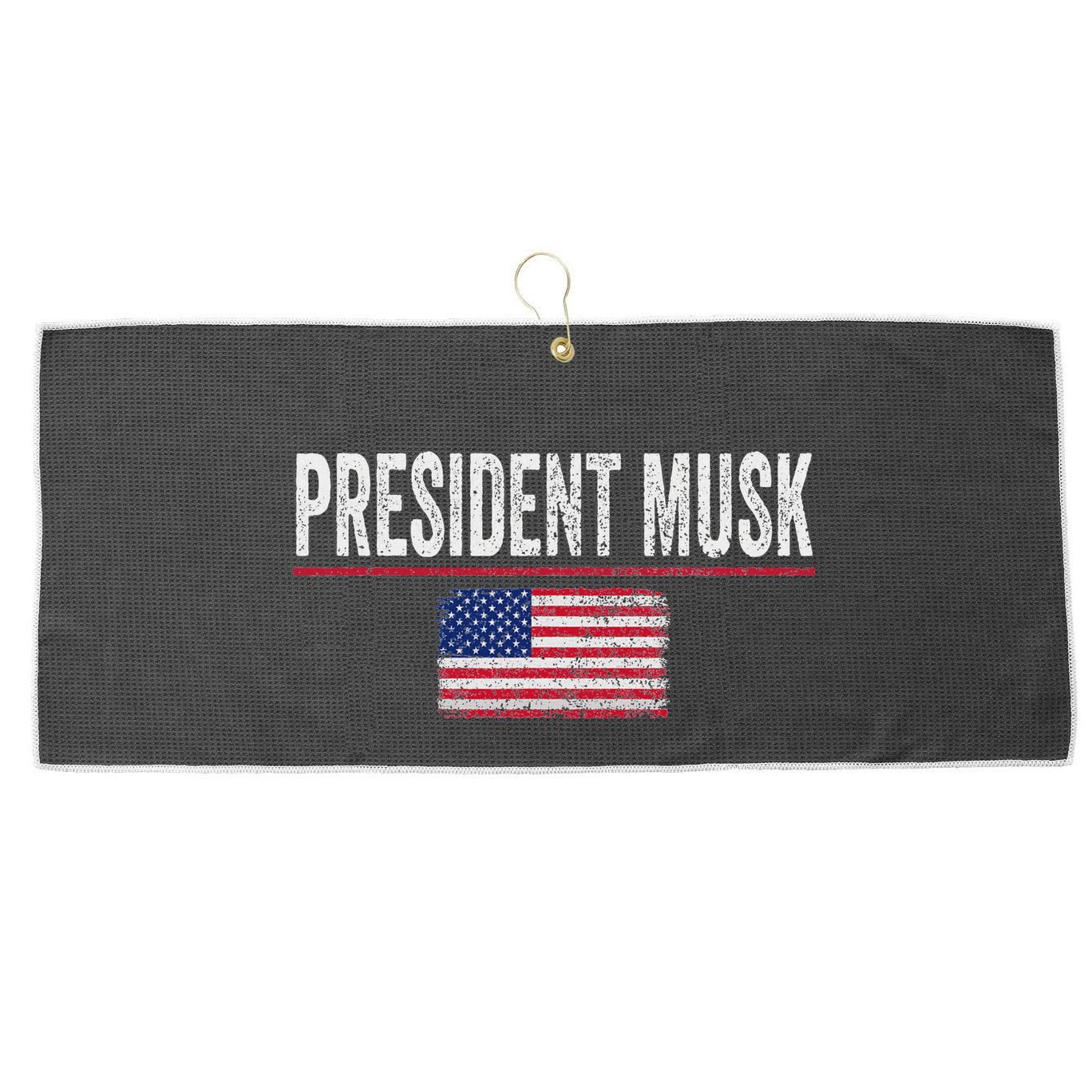 President Musk Large Microfiber Waffle Golf Towel